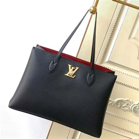 black lv lock|lv lock me shopper.